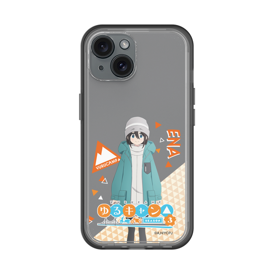 スリムプロテクションプレミアムケース［ 『ゆるキャン△ SEASON3』- 斉藤 恵那 - 立ち絵 ］