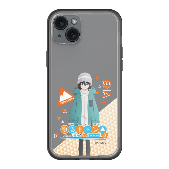 スリムプロテクションプレミアムケース［ 『ゆるキャン△ SEASON3』- 斉藤 恵那 - 立ち絵 ］