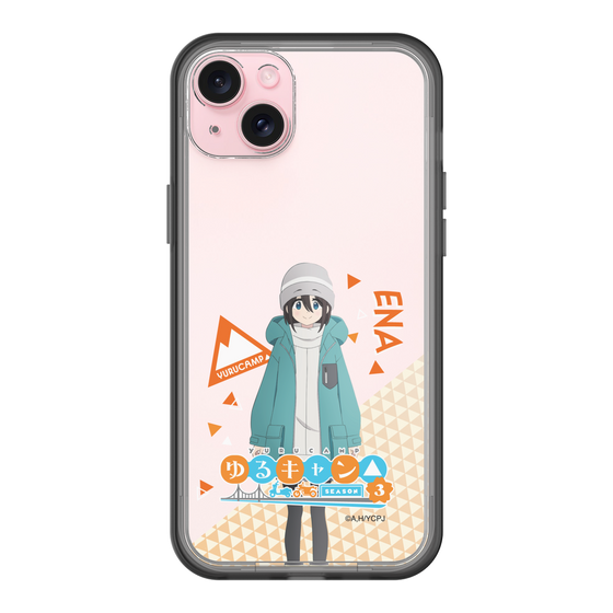 スリムプロテクションプレミアムケース［ 『ゆるキャン△ SEASON3』- 斉藤 恵那 - 立ち絵 ］