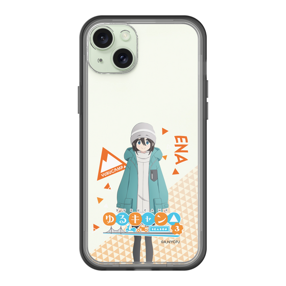 スリムプロテクションプレミアムケース［ 『ゆるキャン△ SEASON3』- 斉藤 恵那 - 立ち絵 ］