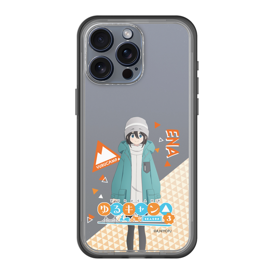 スリムプロテクションプレミアムケース［ 『ゆるキャン△ SEASON3』- 斉藤 恵那 - 立ち絵 ］