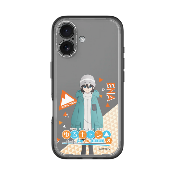 スリムプロテクションプレミアムケース［ 『ゆるキャン△ SEASON3』- 斉藤 恵那 - 立ち絵 ］