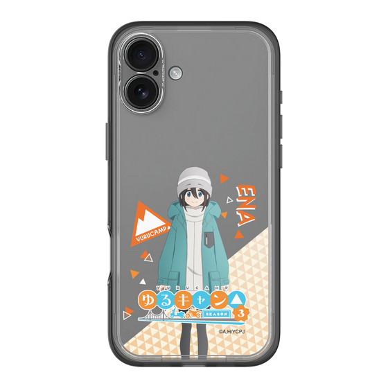 スリムプロテクションプレミアムケース［ 『ゆるキャン△ SEASON3』- 斉藤 恵那 - 立ち絵 ］