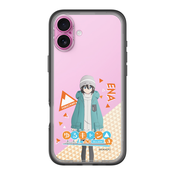 スリムプロテクションプレミアムケース［ 『ゆるキャン△ SEASON3』- 斉藤 恵那 - 立ち絵 ］
