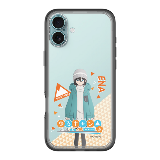スリムプロテクションプレミアムケース［ 『ゆるキャン△ SEASON3』- 斉藤 恵那 - 立ち絵 ］