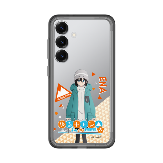 スリムプロテクションプレミアムケース［ 『ゆるキャン△ SEASON3』- 斉藤 恵那 - 立ち絵 ］