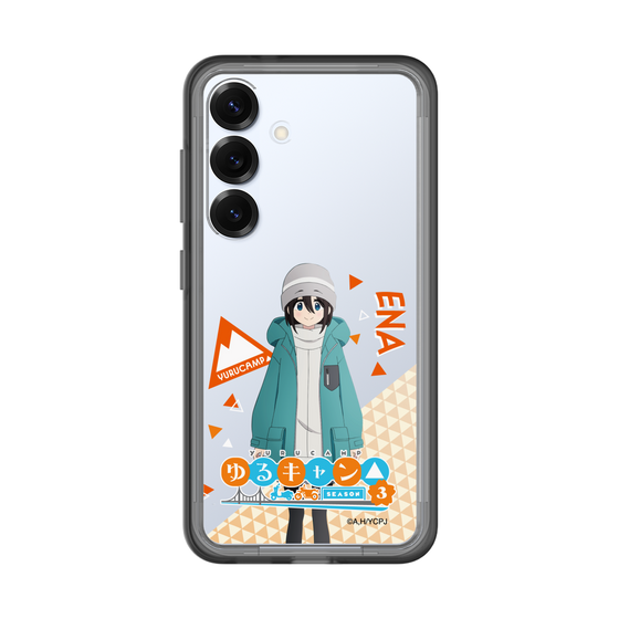 スリムプロテクションプレミアムケース［ 『ゆるキャン△ SEASON3』- 斉藤 恵那 - 立ち絵 ］