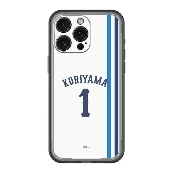スリムプロテクションプレミアムケース［ 埼玉西武ライオンズ- #1 KURIYAMA - ホーム ］
