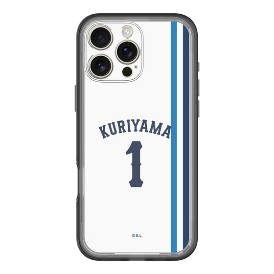 スリムプロテクションプレミアムケース［ 埼玉西武ライオンズ- #1 KURIYAMA - ホーム ］