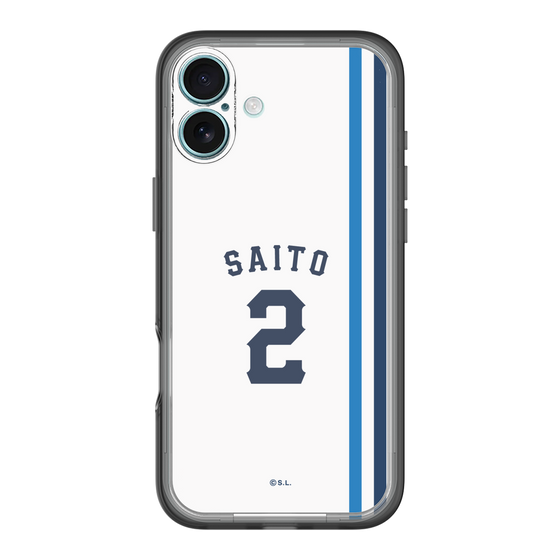 スリムプロテクションプレミアムケース［ 埼玉西武ライオンズ- #2 SAITO - ホーム ］