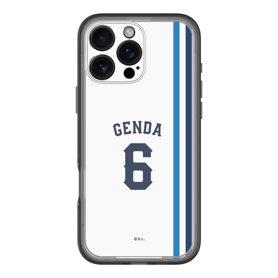 スリムプロテクションプレミアムケース［ 埼玉西武ライオンズ- #6 GENDA - ホーム ］