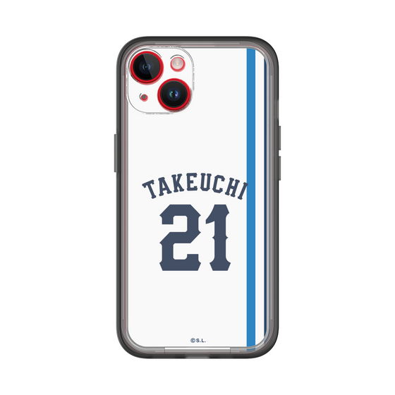 スリムプロテクションプレミアムケース［ 埼玉西武ライオンズ- #21 TAKEUCHI - ホーム ］