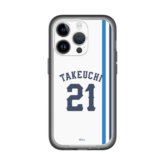 スリムプロテクションプレミアムケース［ 埼玉西武ライオンズ- #21 TAKEUCHI - ホーム ］