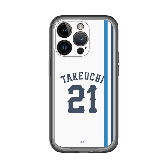 スリムプロテクションプレミアムケース［ 埼玉西武ライオンズ- #21 TAKEUCHI - ホーム ］