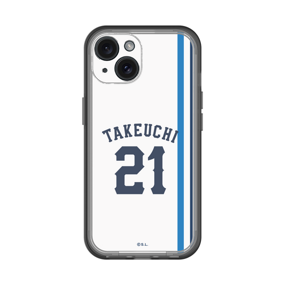 スリムプロテクションプレミアムケース［ 埼玉西武ライオンズ- #21 TAKEUCHI - ホーム ］