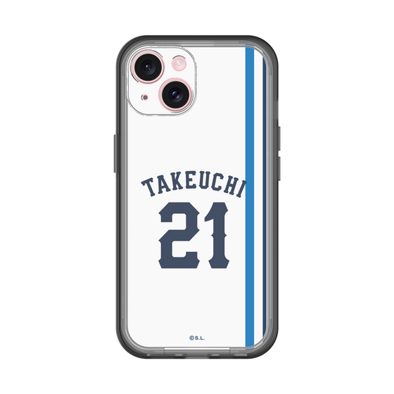 スリムプロテクションプレミアムケース［ 埼玉西武ライオンズ- #21 TAKEUCHI - ホーム ］