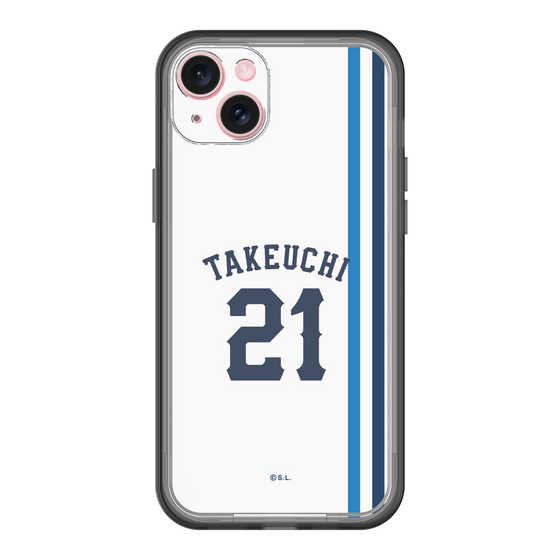 スリムプロテクションプレミアムケース［ 埼玉西武ライオンズ- #21 TAKEUCHI - ホーム ］