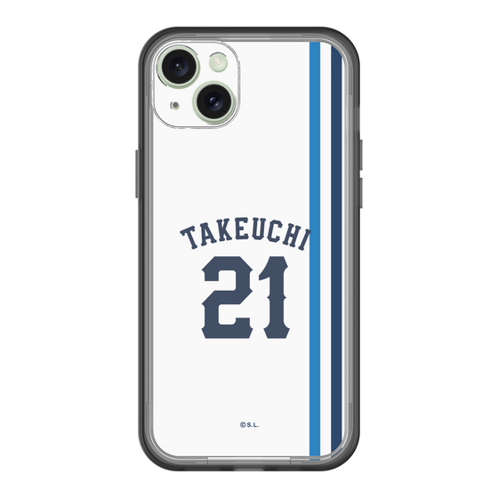 スリムプロテクションプレミアムケース［ 埼玉西武ライオンズ- #21 TAKEUCHI - ホーム ］