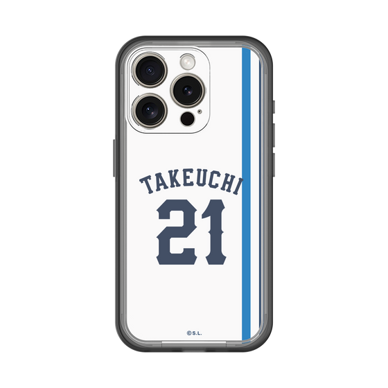 スリムプロテクションプレミアムケース［ 埼玉西武ライオンズ- #21 TAKEUCHI - ホーム ］