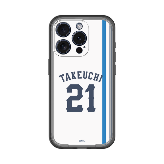 スリムプロテクションプレミアムケース［ 埼玉西武ライオンズ- #21 TAKEUCHI - ホーム ］