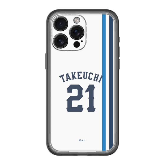 スリムプロテクションプレミアムケース［ 埼玉西武ライオンズ- #21 TAKEUCHI - ホーム ］