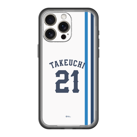スリムプロテクションプレミアムケース［ 埼玉西武ライオンズ- #21 TAKEUCHI - ホーム ］
