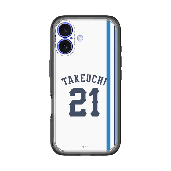 スリムプロテクションプレミアムケース［ 埼玉西武ライオンズ- #21 TAKEUCHI - ホーム ］