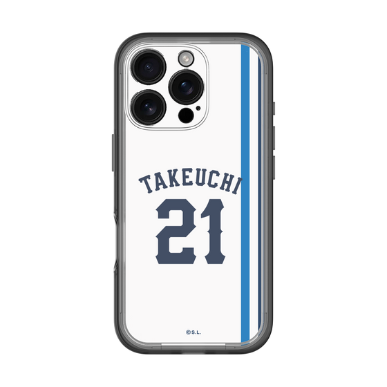 スリムプロテクションプレミアムケース［ 埼玉西武ライオンズ- #21 TAKEUCHI - ホーム ］