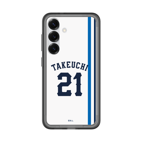 スリムプロテクションプレミアムケース［ 埼玉西武ライオンズ- #21 TAKEUCHI - ホーム ］