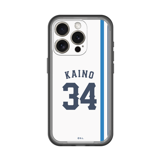 スリムプロテクションプレミアムケース［ 埼玉西武ライオンズ- #34 KAINO - ホーム ］