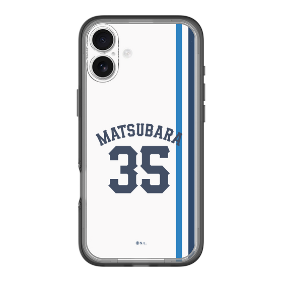 スリムプロテクションプレミアムケース［ 埼玉西武ライオンズ- #35 MATSUBARA - ホーム ］