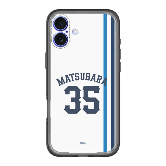 スリムプロテクションプレミアムケース［ 埼玉西武ライオンズ- #35 MATSUBARA - ホーム ］