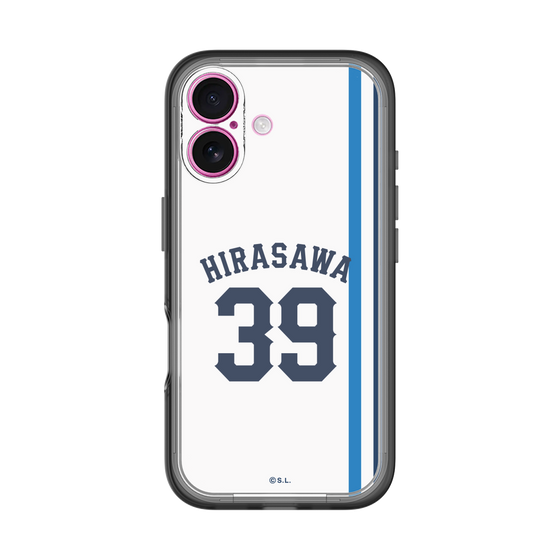 スリムプロテクションプレミアムケース［ 埼玉西武ライオンズ- #39 HIRASAWA - ホーム ］