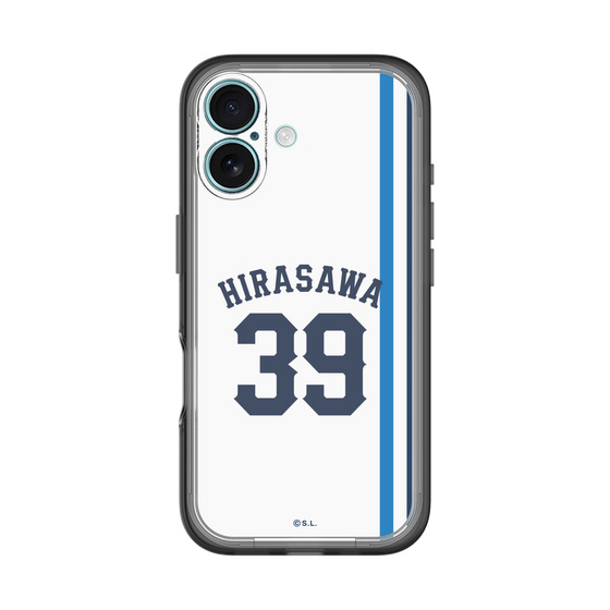スリムプロテクションプレミアムケース［ 埼玉西武ライオンズ- #39 HIRASAWA - ホーム ］