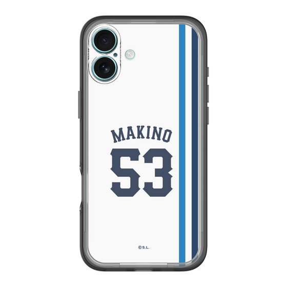 スリムプロテクションプレミアムケース［ 埼玉西武ライオンズ- #53 MAKINO - ホーム ］