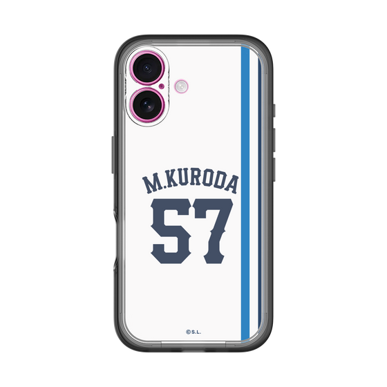 スリムプロテクションプレミアムケース［ 埼玉西武ライオンズ- #57 KURODA - ホーム ］
