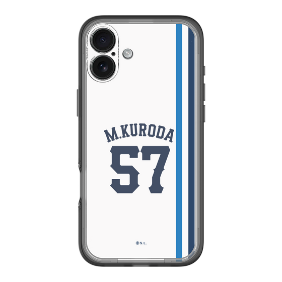 スリムプロテクションプレミアムケース［ 埼玉西武ライオンズ- #57 KURODA - ホーム ］