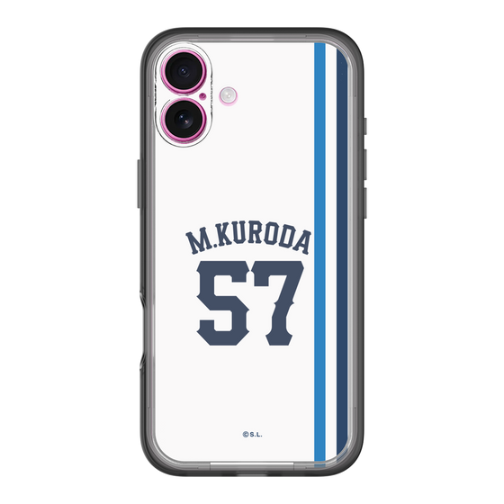 スリムプロテクションプレミアムケース［ 埼玉西武ライオンズ- #57 KURODA - ホーム ］