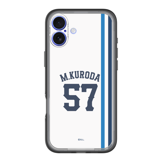 スリムプロテクションプレミアムケース［ 埼玉西武ライオンズ- #57 KURODA - ホーム ］