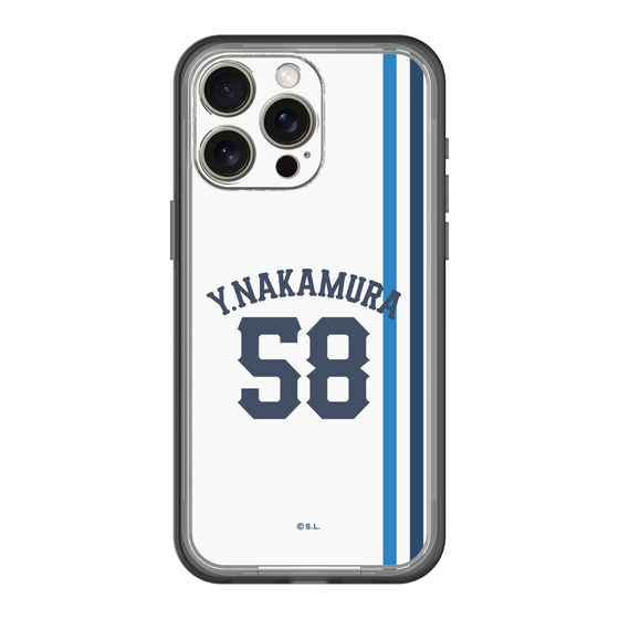スリムプロテクションプレミアムケース［ 埼玉西武ライオンズ- #58 NAKAMURA - ホーム ］