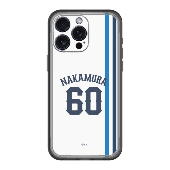 スリムプロテクションプレミアムケース［ 埼玉西武ライオンズ- #60 NAKAMURA - ホーム ］