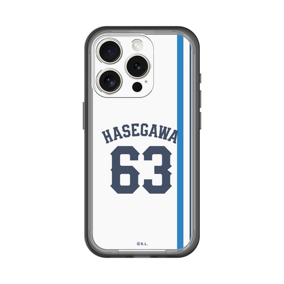 スリムプロテクションプレミアムケース［ 埼玉西武ライオンズ- #63 HASEGAWA - ホーム ］