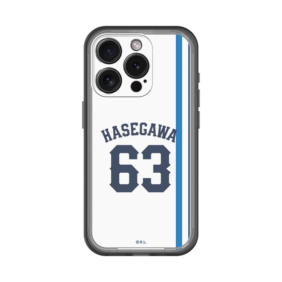スリムプロテクションプレミアムケース［ 埼玉西武ライオンズ- #63 HASEGAWA - ホーム ］