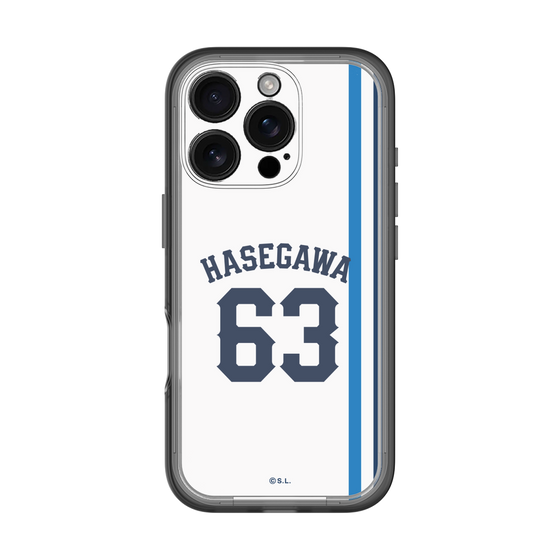 スリムプロテクションプレミアムケース［ 埼玉西武ライオンズ- #63 HASEGAWA - ホーム ］