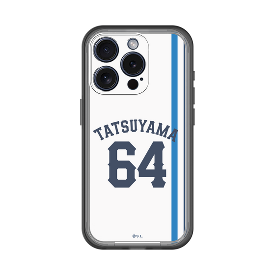 スリムプロテクションプレミアムケース［ 埼玉西武ライオンズ- #64 TATSUYAMA - ホーム ］