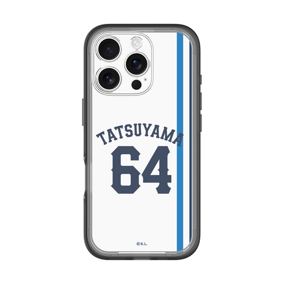 スリムプロテクションプレミアムケース［ 埼玉西武ライオンズ- #64 TATSUYAMA - ホーム ］