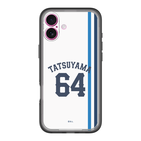 スリムプロテクションプレミアムケース［ 埼玉西武ライオンズ- #64 TATSUYAMA - ホーム ］