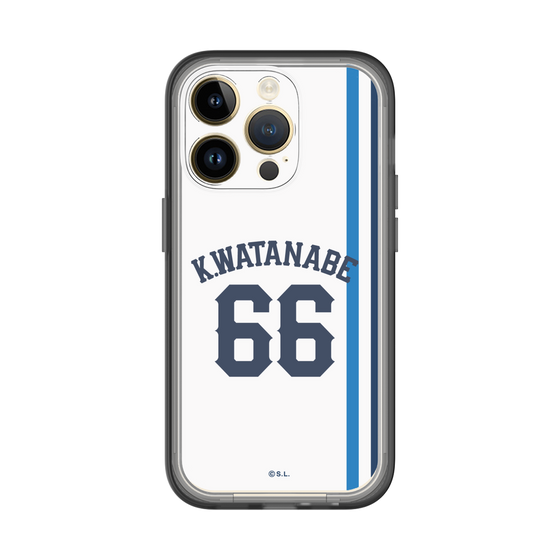 スリムプロテクションプレミアムケース［ 埼玉西武ライオンズ- #66 WATANABE - ホーム ］