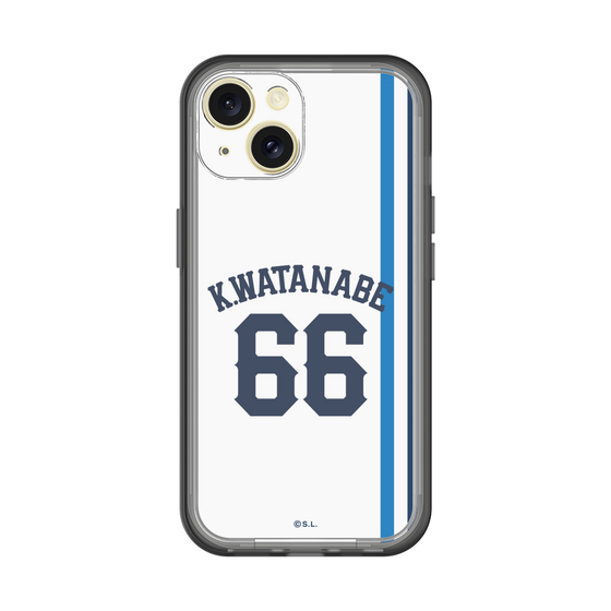 スリムプロテクションプレミアムケース［ 埼玉西武ライオンズ- #66 WATANABE - ホーム ］