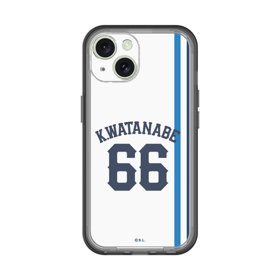 スリムプロテクションプレミアムケース［ 埼玉西武ライオンズ- #66 WATANABE - ホーム ］